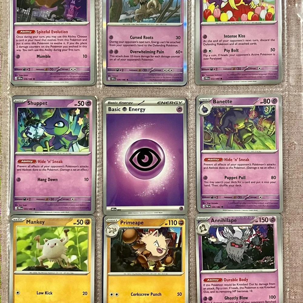 16x Mega Evolution Psychic Type Pokémon Cards 🔮